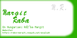 margit raba business card